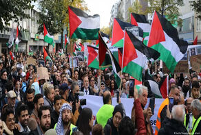تجمع صدها معترض در هانوفر آلمان در حمایت از فلسطین