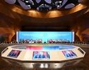 الاحتجاج على کلمة رئیس الکیان الصهیونی؛ ایران و12 دولة، تغادر قاعة مؤتمر سیکا

