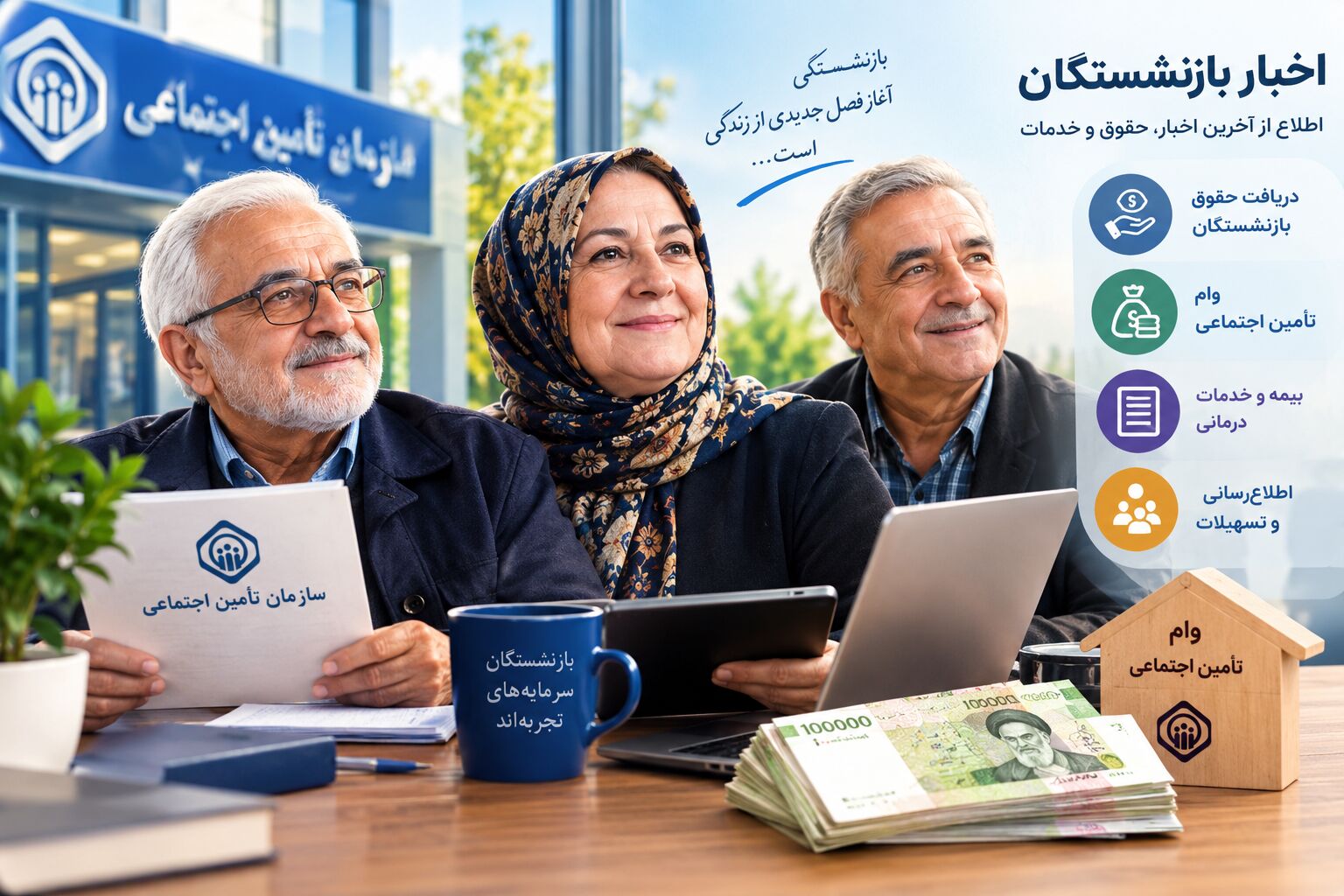 وام ۶۰ میلیون تومانی بازنشستگان تامین اجتماعی؛ جزئیات ثبت‌نام دور دوم اعلام شد