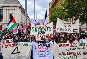 دانشجویان لندن به خیابان آمدند؛ فریاد آزادی فلسطین در پایتخت انگلیس