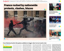 Front pages of Iran's English dailies on October 19