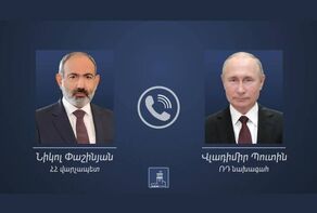 Putin, Pashinyan speak by phone to discuss meeting in WH