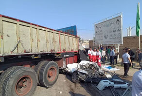 مرگ تلخ کارکنان دانشگاه علوم پزشکی فسا در تصادف سحرگاهی