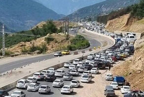 ترافیک سنگین در محورهای کندوان و هراز