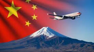 中国飞往日本的航班取消