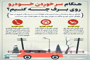هنگام سر خوردن خودرو روی برف چه کنیم؟