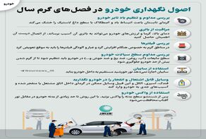 اصول نگهداری خودرو در فصل‌های گرم سال