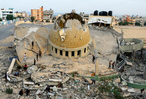 Gaza in fire and blood