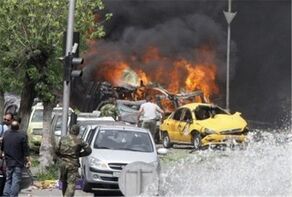 انفجار خودرو در المزه دمشق