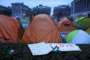 Gaza protests grow at US colleges, thousands demonstrate in Brooklyn