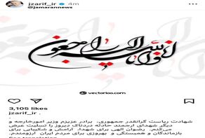 ظریف تسلیت گفت + فیلم