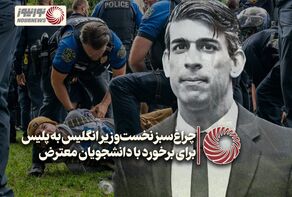 نور ویدئو | چراغ‌سبز نخست‌وزیر انگلیس به پلیس برای برخورد با دانشجویان معترض + فیلم