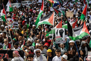 تظاهرات هزاران نفر در کیپ تاون در حمایت از غزه و فلسطین + فیلم