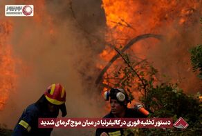 نورنما | دستور تخلیه فوری در کالیفرنیا در میان موج گرمای شدید +فیلم