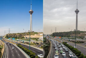 هوای تهران آلوده است
