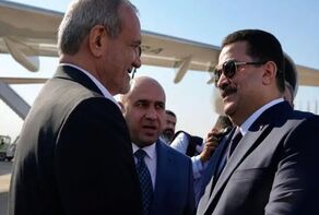 אל-סודאני מקבל את הנשיא פזשקיאן בבגדד
