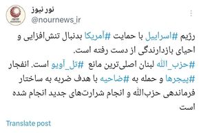 تلاش رژیم اسرائیل برای ضربه به ساختار فرماندهی حزب‌الله مقدمه شرارت‌های جدید است