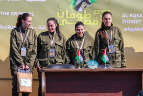 במדי צבא / חמאס משחרר 4 חיילות ישראליות ממרכז עזה