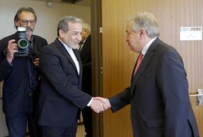 Araghchi meets UN chief in Genera ahead of disarmament conference