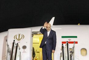 Iran Parliament Speaker departs for Baku