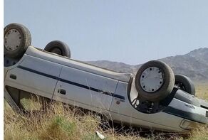 واژگونی پژو حامل مهاجران افغان در جاده بردسیر کرمان