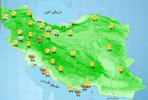وضعیت آب و هوا امروز دوشنبه 12 خرداد 1404 +وضعیت استان‌ها