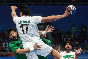 پیروزی پرگل تیم هندبال ایران برابر استرالیا