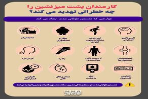 نوراینفو | کارمندان پشت میز نشین را چه خطراتی تهدید می کند؟