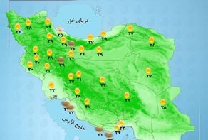 وضعیت آب و هوا امروز سه شنبه 23 تیر 1405 + وضعیت استانها