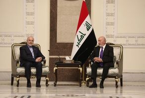 Speaker Ghalibaf meets with Iraqi President, his counterpart in Baghdad