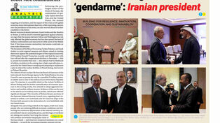 Front pages of Iran's English dailies on September 13