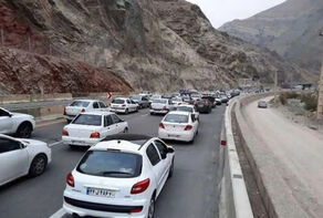 ترافیک 7 کیلومتری در خروجی مرزن‌آباد