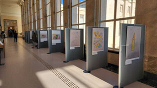 Minab children’s paintings go on display at UN in Geneva