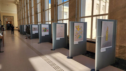 Minab children’s paintings go on display at UN in Geneva