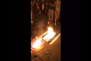 المظاهرات في العراق.. أعلام الكيان الصهيوني واميركا تُحرق في الساحات