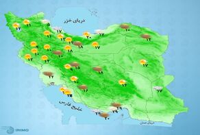 پیش‌بینی هواشناسی امروز یکشنبه ۱۲ مهر ۱۴۰۵؛بارش باران و وزش باد شدید در این مناطق