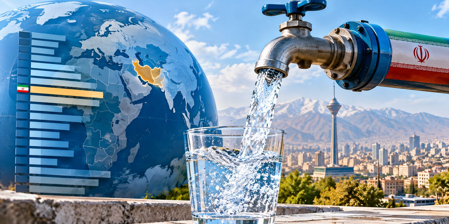 آب سالم در جهان؛ ایران چقدر با مرز دسترسی همگانی فاصله دارد؟