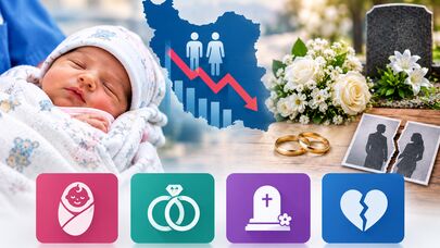 آمار جدید جمعیت ایران منتشر شد؛ تولدها کاهش یافت، چرا گیلان رکورددار فوت شد؟