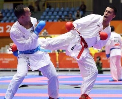 Mahmoud Nemati wins gold in karate at 2026 Nagoya Asian Games
