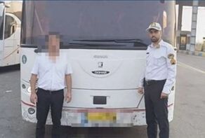 جان ۲۰ مسافر در خطر؛ اتوبوس با راننده مست متوقف شد