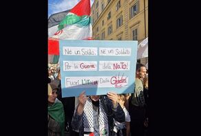 راهپیمایی در میلان برای یادبود کودکان قربانی جنگ در گورلا، میناب و غزه+ فیلم پویانمایی