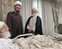 رئیس قوه قضائیه از آیت‌الله نوری همدانی عیادت کرد
